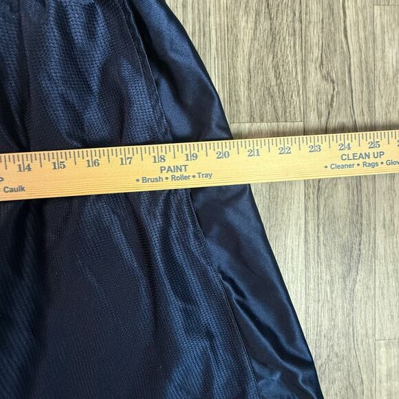 Nike Basketball Navy Blue Mesh Athletic Shorts Men’s Size L Swoosh Logo - Picture 5 of 6